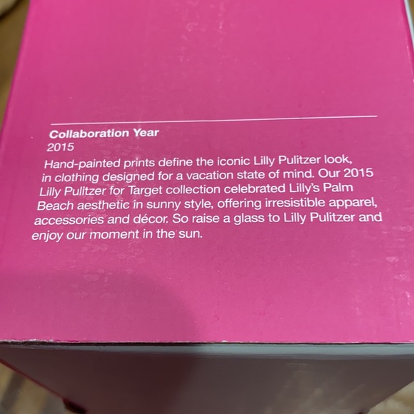 Lilly Pulitzer for Target Glass Tumblers Set of 4 New in Box - Picture 4 of 4